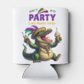 Happy Mardi Gras Alligator Blikjeskoeler (Achterkant)