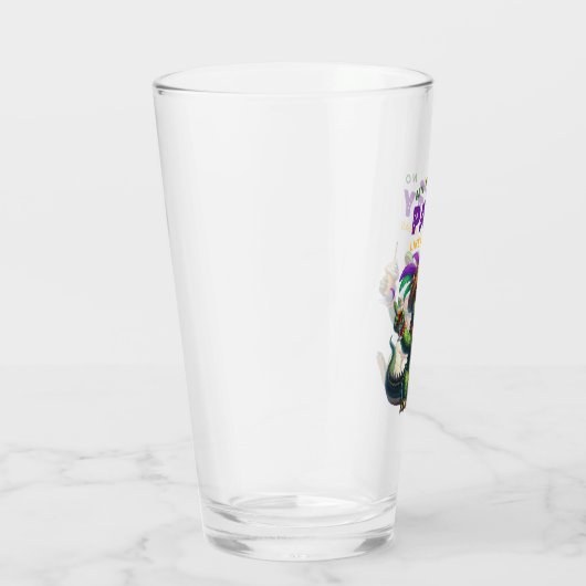 Happy Mardi Gras Alligator Glas (Rechts)
