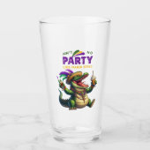 Happy Mardi Gras Alligator Glas (Voorkant)