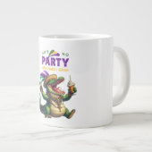 Happy Mardi Gras Alligator Grote Koffiekop (Voorkant rechts)
