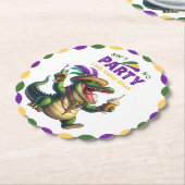 Happy Mardi Gras Alligator Kartonnen Onderzetters (Gekanteld)