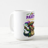 Happy Mardi Gras Alligator Koffiemok (Voorkant links)