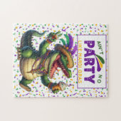 Happy Mardi Gras Alligator Legpuzzel (Horizontaal)