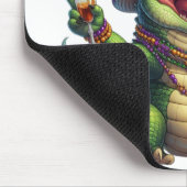 Happy Mardi Gras Alligator Muismat (Hoek)