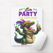 Happy Mardi Gras Alligator Muismat (Met muis)