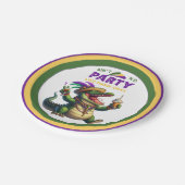 Happy Mardi Gras Alligator Papieren Bordje (Gekanteld)