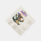 Happy Mardi Gras Alligator Servet (Hoek)