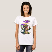 Happy Mardi Gras Alligator T-shirt (Voorkant volledig)