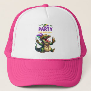 Happy Mardi Gras Alligator Trucker Pet