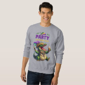 Happy Mardi Gras Alligator Trui (Voorkant volledig)