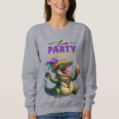 Happy Mardi Gras Alligator Trui (Voorkant)