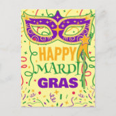 happy mardi gras briefkaart (Voorkant)