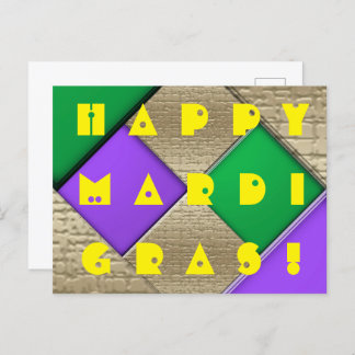 Happy Mardi Gras Briefkaart