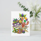 Happy Mardi Gras Briefkaart (Staand voorkant)
