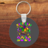 Happy Mardi Gras Carnival Mardi Gras 2026 Jester M Sleutelhanger (Voorkant)