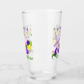 Happy Mardi Gras Celebration Party Masker Drink Glas (Links)