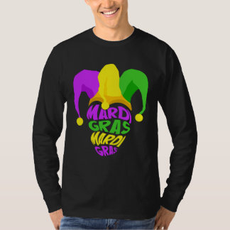 Happy Mardi Gras Day Party Hat Women T-shirt
