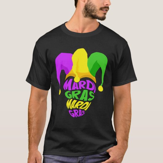 Happy Mardi Gras Day Party Hat Women T-shirt (Voorkant)