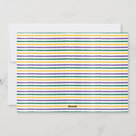 Happy Mardi Gras Feestdagenkaart (Achterkant)