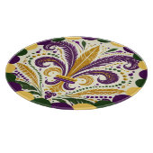 Happy Mardi Gras fleur-de-lis Snijplank (Hoek)