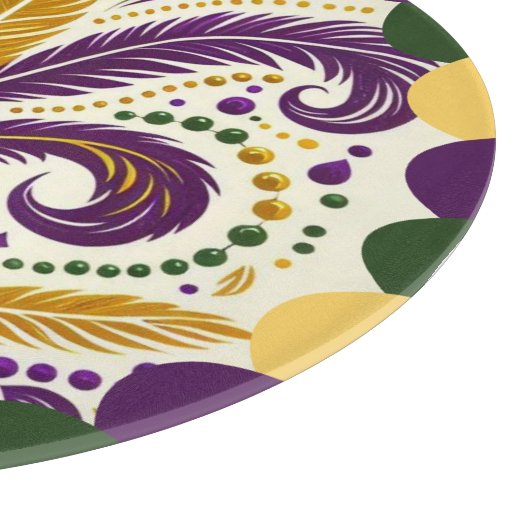 Happy Mardi Gras fleur-de-lis Snijplank (Hoek)