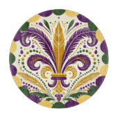 Happy Mardi Gras fleur-de-lis Snijplank (Voorkant)