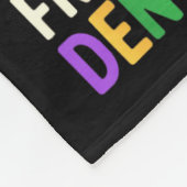 Happy Mardi Gras From Your Favorite Dental Istant  Fleece Deken (Hoek)