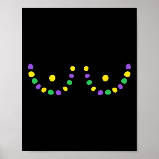Happy Mardi Gras Funny Poster (Voorkant)
