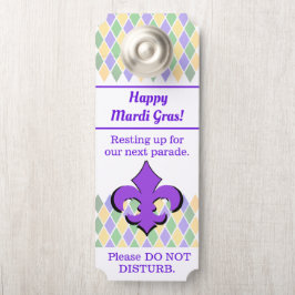 Happy Mardi Gras | Gepersonaliseerd Deurhanger