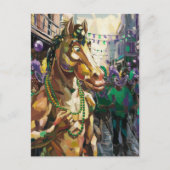 Happy Mardi Gras Horse Briefkaart (Voorkant)
