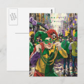 Happy Mardi Gras Jester Briefkaart (Voorkant / Achterkant)
