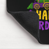 Happy Mardi Gras Jester Train Carnival Parade Part Muismat (Hoek)