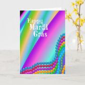 Happy Mardi Gras Kaart (Gele Bloem)