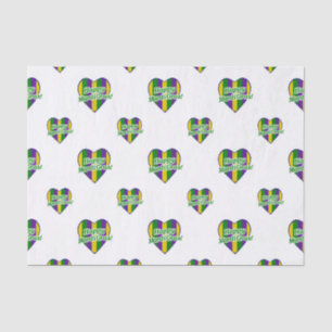 Happy Mardi Gras Logo Tissuepapier