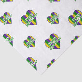Happy Mardi Gras Logo Tissuepapier (Detail)