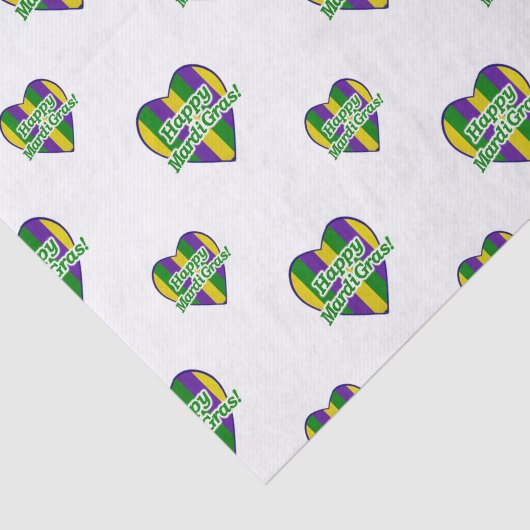 Happy Mardi Gras Logo Tissuepapier (Detail)