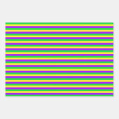 Happy Mardi Gras Maskers Beads 3 Coördinatie Inpakpapier Vel (Voorkant 2)