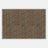 Happy Mardi Gras Maskers Beads 3 Coördinatie Inpakpapier Vel (Voorkant 3)