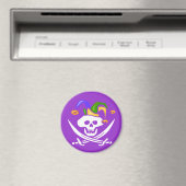 Happy Mardi Gras Pirate Magneet (Insitu (Vaatwasser))