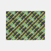 Happy Mardi Gras Poster Fleece Deken (Voorkant (Horizontaal))