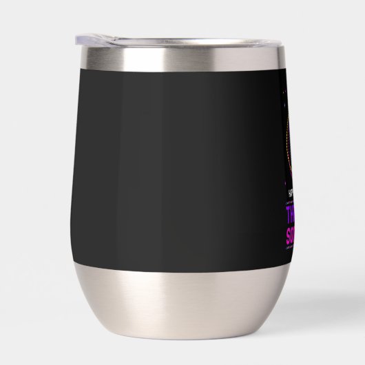 Happy Mardi Gras Stemless Wine Tumbler (Rechts)