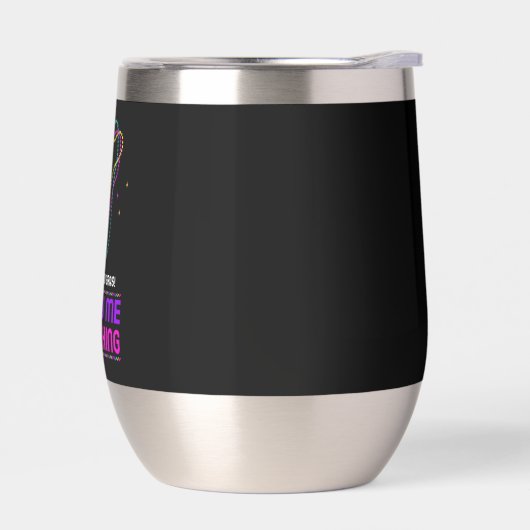 Happy Mardi Gras Stemless Wine Tumbler (Links)