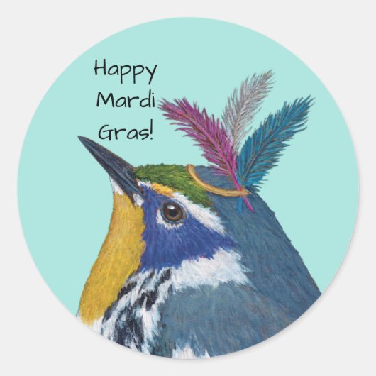 Happy Mardi Gras stickers (Voorkant)