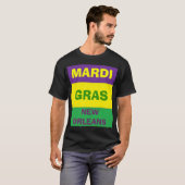 HAPPY MARDI GRAS T-SHIRT (Voorkant volledig)