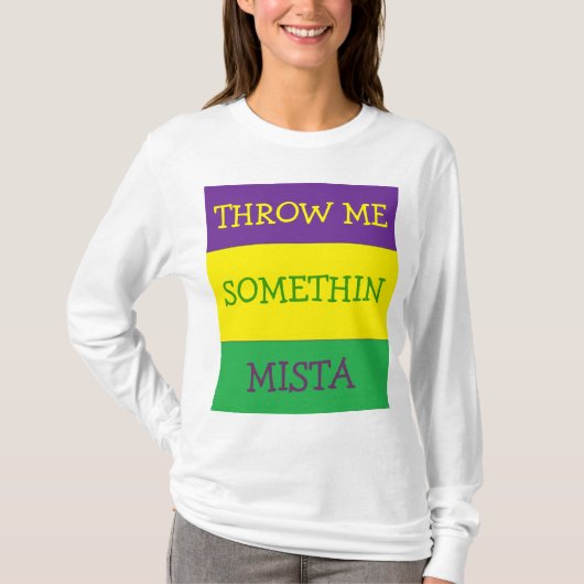 HAPPY MARDI GRAS T-SHIRT (Voorkant)