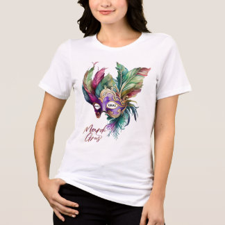 Happy Mardi Gras T-Shirt voor Dames