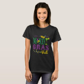 Happy Mardi Gras Y All Funny Carnival Drink Gap T-shirt (Voorkant volledig)