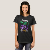 Happy Mardi Gras Y'All Shirt Cute Fat Tuesday Funn (Voorkant volledig)