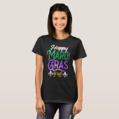 Happy Mardi Gras Y'All Shirt Cute Fat Tuesday Funn (Voorkant volledig)