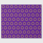 Happy Marriage ceremony purple Cadeaupapier (Vlak)